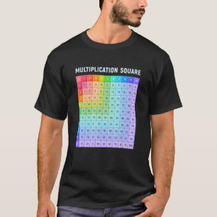 乗算学の正方形の数 Tシャツ