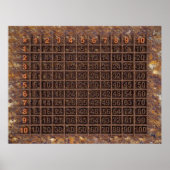 乗算/時刻表 ポスター (正面)