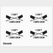 乗組員が無い 楕円形シール (シート)