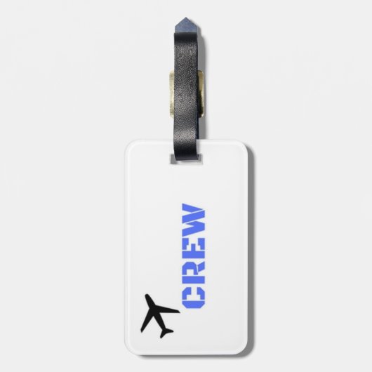 乗組員のバッグの荷物のラベル ラゲッジタグ (裏面縦)