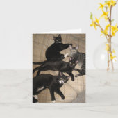 乗組員のブランクのメッセージカード カード (黄色い花)