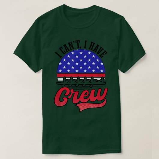 乗組員の乗務員のボートをデザインできない Tシャツ (デザイン正面)