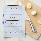 乗組員の位置と重要性のボート キッチンタオル (四つ折り)