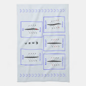 乗組員の位置と重要性のボート キッチンタオル (縦)