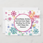 乗組員の聖降誕祭クール騒ぎ シーズンカード (裏面)