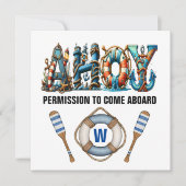 乗船許可を求む 招待状 (正面)