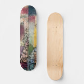 乗芸術的り物： Paul Klee Skateboard Deck スケートボード (正面)