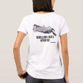 乗車の愛は人および女性で利用できます Tシャツ (裏面)