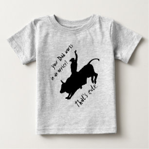 乗車の臭いBullの乗馬のロデオのカウボーイ ベビーTシャツ