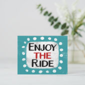 乗車楽しむグリーティングカード カード (スタンド正面)