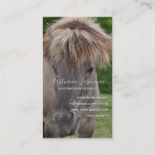 乗馬おもしろい学校乗馬インストラクター 名刺 (裏面)