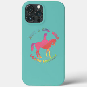 乗馬が大好きな女の子だけの馬 iPhone 13 PRO MAXケース