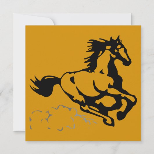 乗馬とケーキの誕生日パーティー 招待状 (裏面)