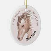 乗馬に行く セラミックオーナメント (右)