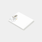 乗馬のアライグマ ポストイット (アングル)