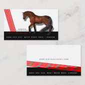 乗馬のインストラクターのコーチのトレーナーの馬の競争 名刺 (正面/裏面)