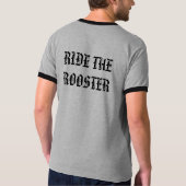 乗馬のオンドリ Tシャツ (裏面)