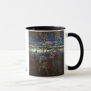 乗馬のカップル、Wassily Kandinsky 1907年 マグカップ
