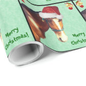 乗馬のクリスマス ラッピングペーパー (ロールコーナー)