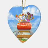 乗馬のジェットコースター セラミックオーナメント (左)