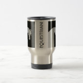 乗馬のタンブラーの馬のシルエットのコーヒーカップ トラベルマグ (中央)