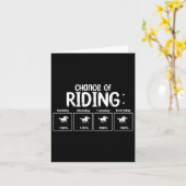 乗馬のチャンスおもしろい カード (黄色い花)