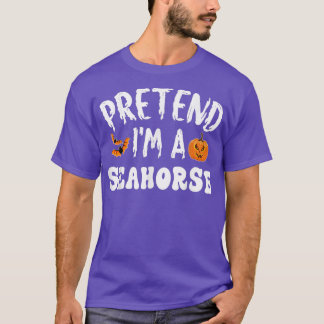乗馬のハロウィーンの仮装の男性の女性のフリ Tシャツ