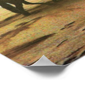 乗馬のビーチ ポスター (角)