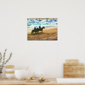 乗馬のビーチ ポスター (キッチン)