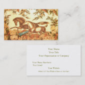 乗馬のプロフィールカード 名刺 (正面/裏面)