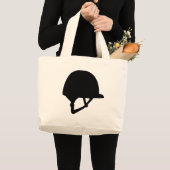 乗馬のヘルメット ラージトートバッグ (正面(商品))