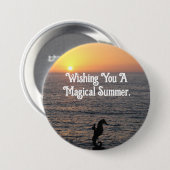 乗馬のボタンピン 缶バッジ (正面&裏面)