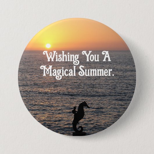 乗馬のボタンピン 缶バッジ (正面)