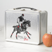 乗馬のポロのスポーツクラブ メタルランチボックス (インサイチュ)