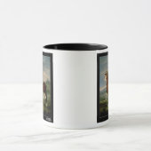 乗馬のポートレート マグカップ (中央)