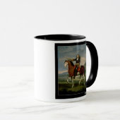 乗馬のポートレート マグカップ (正面右)