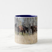 乗馬のマグ ツートーンマグカップ (中央)
