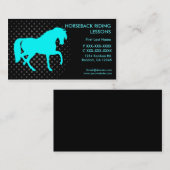 乗馬のレッスンカスタムの名刺 名刺 (正面/裏面)