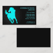 乗馬のレッスンカスタムの名刺 名刺 (正面/裏面)