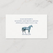 乗馬のレッスン 名刺 (裏面)