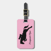 乗馬の乗車を跳ぶ常客のカスタムなショー ラゲッジタグ (正面縦)