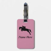 乗馬の乗車を跳ぶ常客のカスタムなショー ラゲッジタグ (裏面縦)