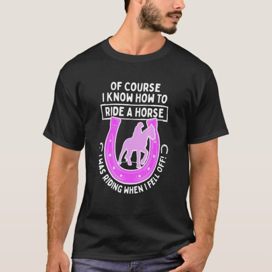 乗馬の乗馬 Tシャツ (正面)