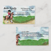 乗馬の名刺 名刺 (正面/裏面)