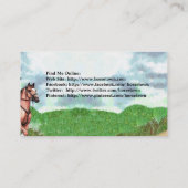 乗馬の名刺 名刺 (裏面)