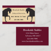 乗馬の名刺 名刺 (正面/裏面)