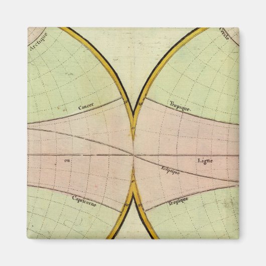 乗馬の地図 マグネット (正面)