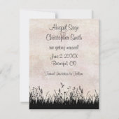 乗馬の結婚式 馬のウェディング セーブ・ザ・デート (裏面)