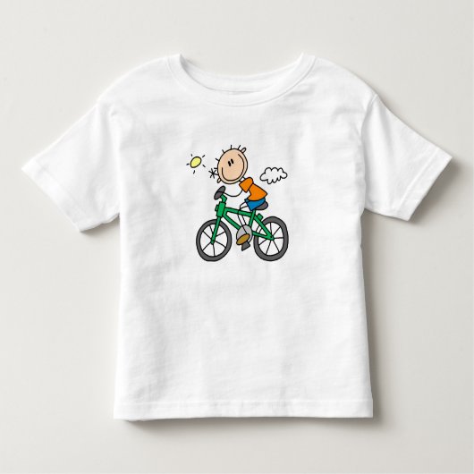 乗馬の自転車-男性 トドラーTシャツ (正面)