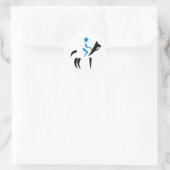 乗馬の記号 ラウンドシール (バッグ)